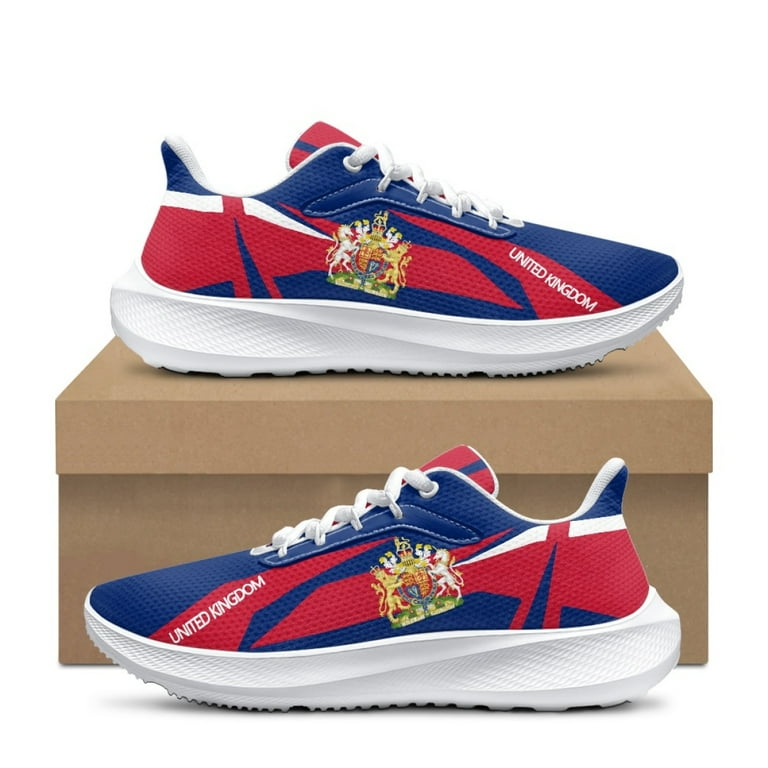 Lightweight Walking Sneakers United Kingdom Flag Running Tennis