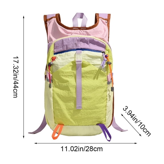 Lightweight Water Repellent Hiking Backpack - Roomy Daypack with Ventilated Straps for Trekking & Travel Virelaxpo