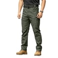 thumbnail image 1 of Lightweight Water Resistant Tactical Work Pants for Men 4 Way Stretch Ripstop Multi Pocket, L, 1 of 8