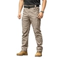 thumbnail image 1 of Lightweight Water Resistant Tactical Work Pants for Men 4 Way Stretch Ripstop Multi Pocket, L, 1 of 8
