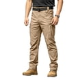 thumbnail image 1 of Lightweight Water Resistant Tactical Work Pants for Men 4 Way Stretch Ripstop Multi Pocket, S, 1 of 8