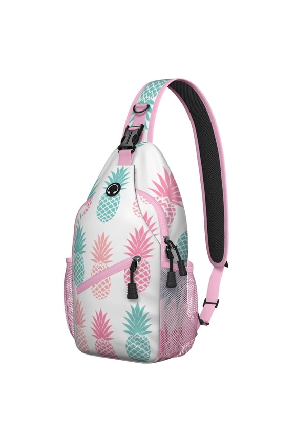 Lightweight Watermelon Print Sling Backpack, Tropical Fruit Pattern Crossbody Bag with Cute Summer Party Design, Durable and Multi-Functional for Watermelon Enthusiasts