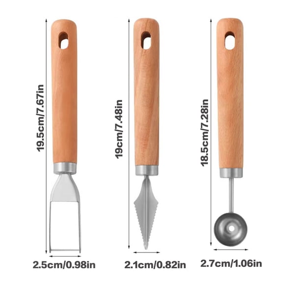 Lightweight Watermelon Windmill Cutter Fork Slicer Melon Baller Scoop Cutter Slicer Tool Stainless Steel Watermelon Digger Kitchen Tools by Typpkmm