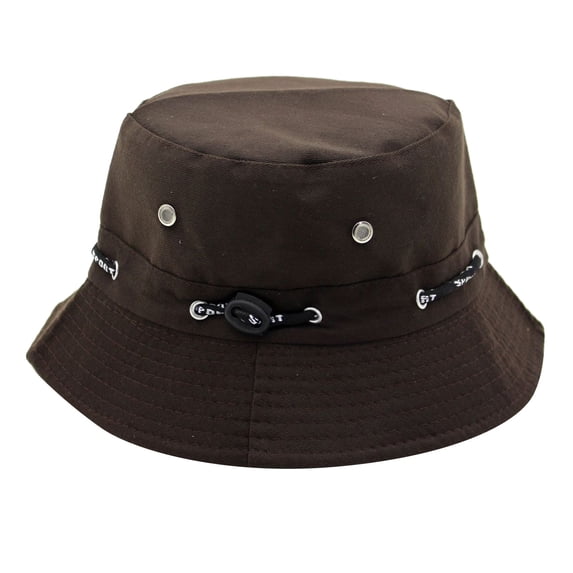 Lightweight Waterproof Bucket Hat for Sun Protection and Travel, Adjustable All Season Unisex Sun Cap for Hiking and Beach, UV Protection Outdoor Hat for Men and Women Summer Wear,Coffee