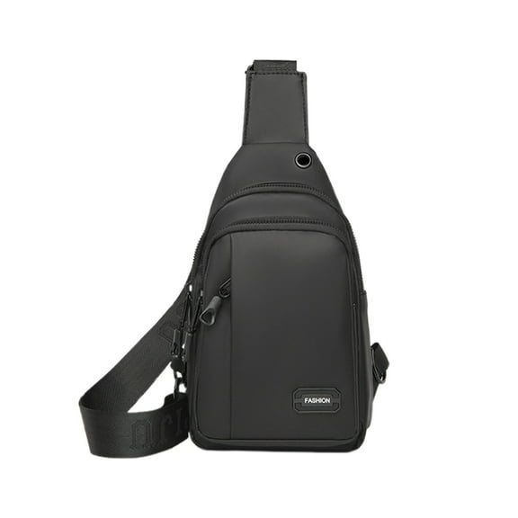 Lightweight Waterproof Crossbody Bag for Men, Multifunctional Shoulder Backpack with Headphone Port, Outdoor Sports and Travel Convenience