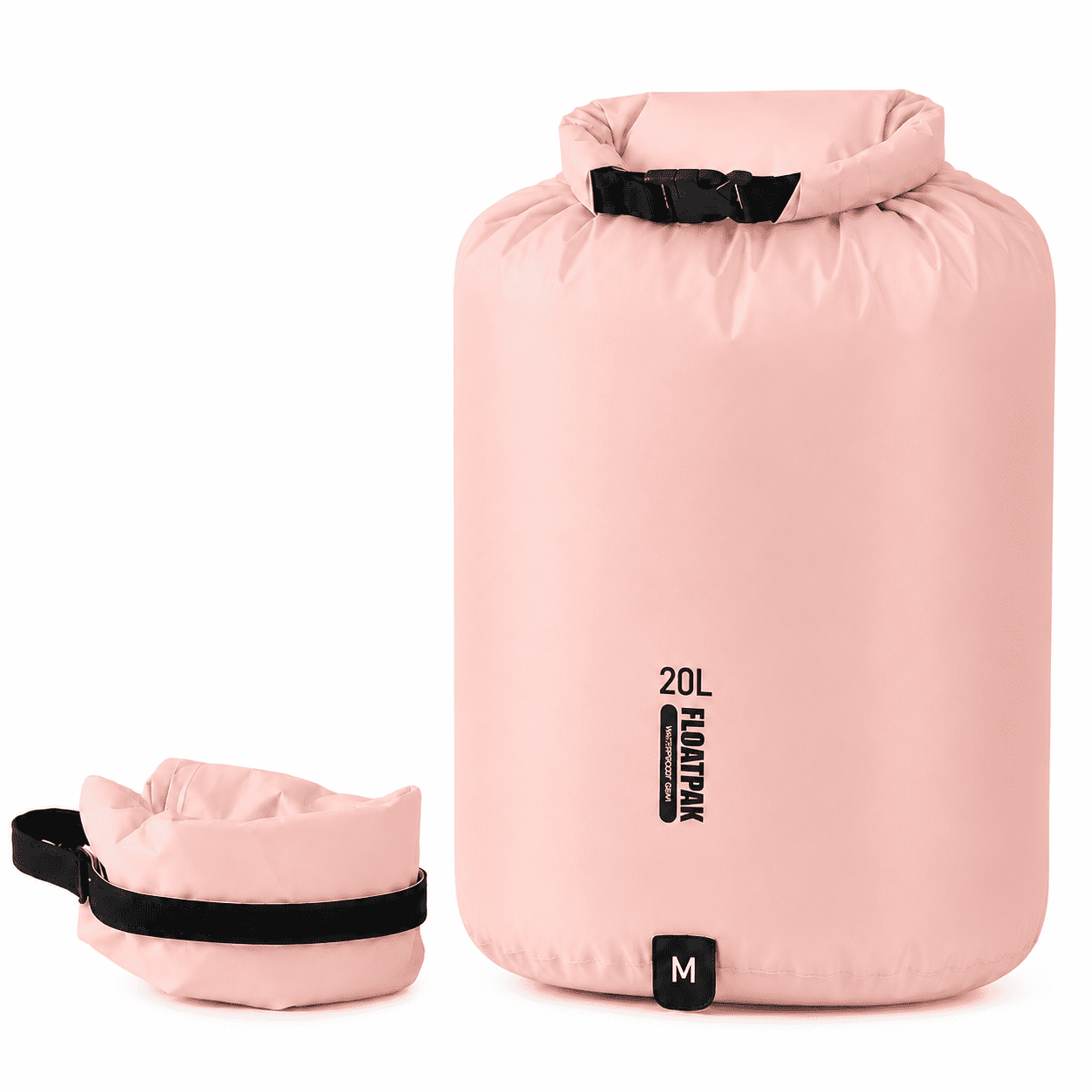 Lightweight Waterproof Dry Bag 15L, Roll Top Dry Sack with 15D Nylon Fabric for Kayaking, Hiking, Camping, Backpacking, Travel and Outdoor Storage