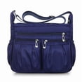 thumbnail image 1 of Lightweight Waterproof Nylon Crossbody Purse for Women, Multi-Pocket Travel Shoulder Bag with Zipper Closure, Casual Everyday Messenger Handbag(Blue), 1 of 5