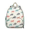 thumbnail image 1 of Lightweight Wild Horse and Unicorn Print Backpack, Small Travel Bag with Rainbow and Flower Designs for Horse Lovers, 1 of 6