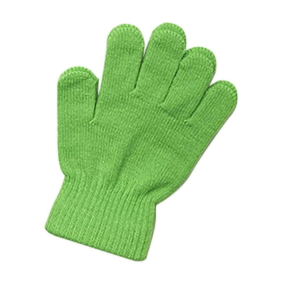 Lightweight Winter Gloves for Men Women,Knit Gloves for Cold Weather,Winter Solid Color Gloves for Cold Weather Driving,Cycling and Hiking,Non-Slip,Elastic Cuff,Stretchy,Durable(Green1)