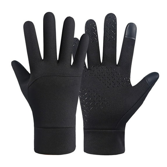 Lightweight Winter Gloves with Touchscreen Anti- Grip, Water Resistant Windproof Thermal Gloves for Cycling Running Driving Hiking Sports for Men Women (L)
