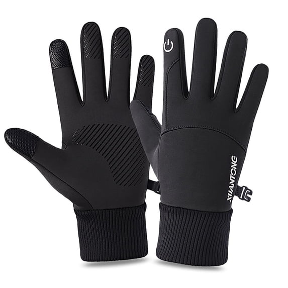 Lightweight Winter Gloves with Touchscreen Anti- Grip, Water Resistant Windproof Thermal Gloves for Cycling Running Driving Hiking Sports for Men Women (XL)