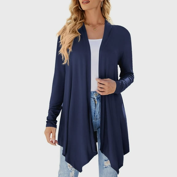 Lightweight Women's Cardigan Sleeveless Summer Open Front Asymmetrical Long Vest for Stylish Layering and Comfort