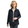 thumbnail image 1 of Lightweight Women's Quilted Jacket Lapel Collar Casual Winter Coat Warm Outerwear Windproof, 1 of 2