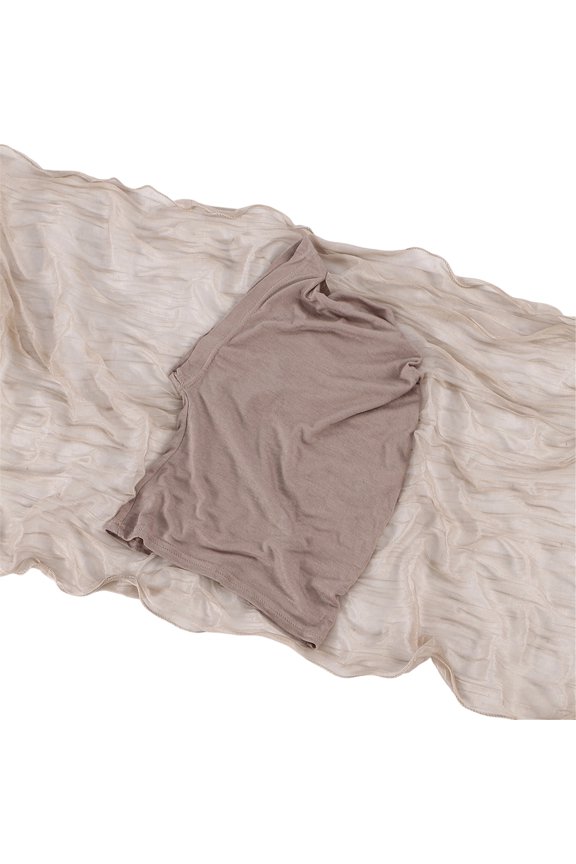 Lightweight Womens Linen Feel Scarf Shawl In White And Beige Ideal For Travel Work And Casual Outings