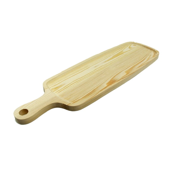 Lightweight Wood Charuterie Board with Handle, Servering Tray Untreated Wood- 20" x 6"