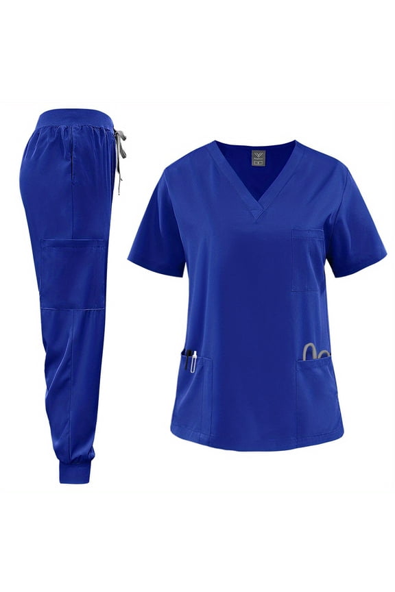 Lightweight and Breathable Uniform Set Great for Work Functional Scrubs Set for Medical Students & Healthcare Workers