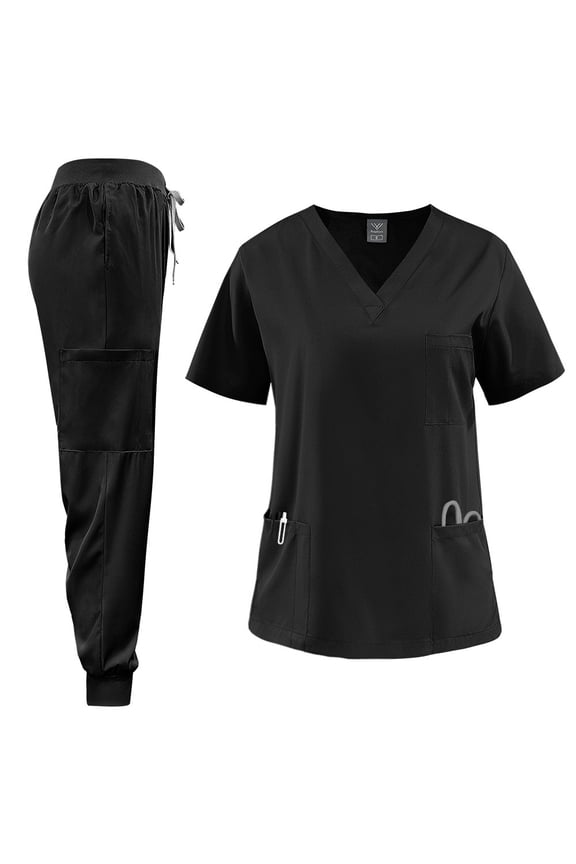 Lightweight and Breathable Uniform Set Great for Work Functional Scrubs Set for Medical Students & Healthcare Workers