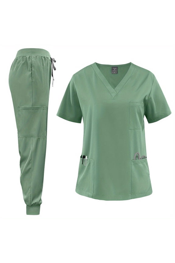 Lightweight and Breathable Uniform Set Great for Work Functional Scrubs Set for Medical Students & Healthcare Workers