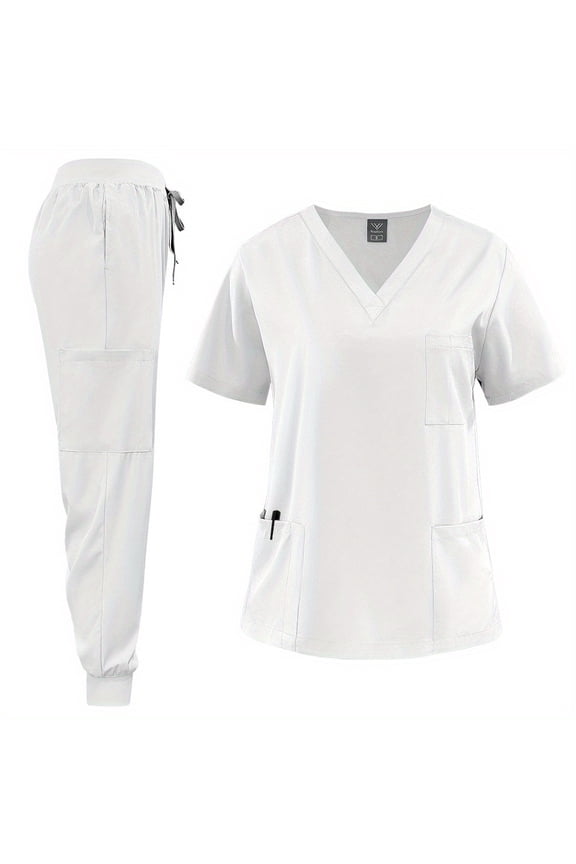 Lightweight and Breathable Uniform Set Great for Work Functional Scrubs Set for Medical Students & Healthcare Workers