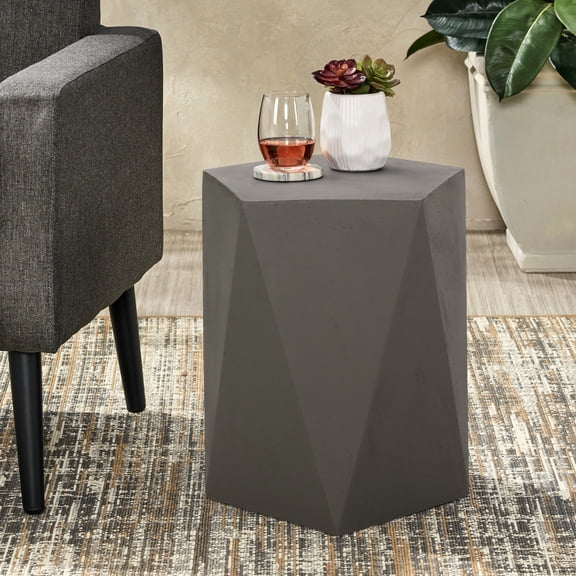 Lightweight and durable | For outdoor relaxation spots | Pentagonal side table with no assembly