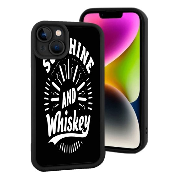 Lightweight iPhone 15 Case - Bold ' SHINE ' Design with Radiating Lines Dynamic Style Perfect Protection