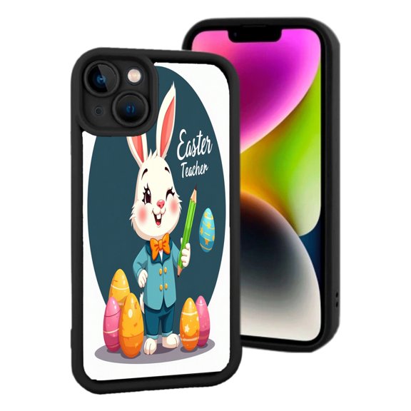 Lightweight iPhone 15 Case - Colorful Easter Egg Pattern Design Fun & Festive Perfect for Spring Celebrations