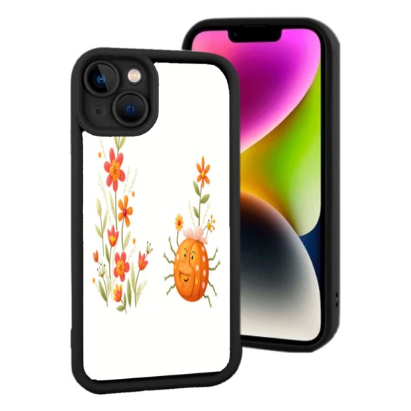 Lightweight iPhone 15 Case - Whimsical Colorful Flower Design Cheerful & Playful Perfect for Nature Lovers
