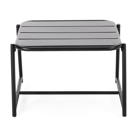 Lightweight iron side table | Perfect for sunny backyard afternoons | Offers a convenient spot for essentials