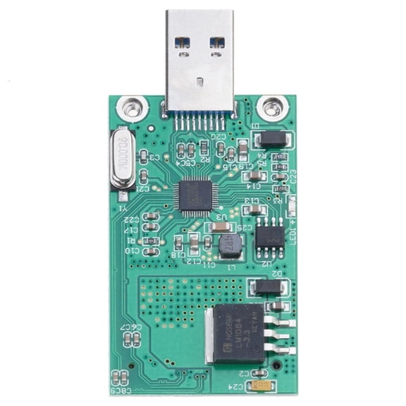 Lightweight mSATA Adapter mSATA to USB Adapter for Data Management Across Devices ASM225 Main Control