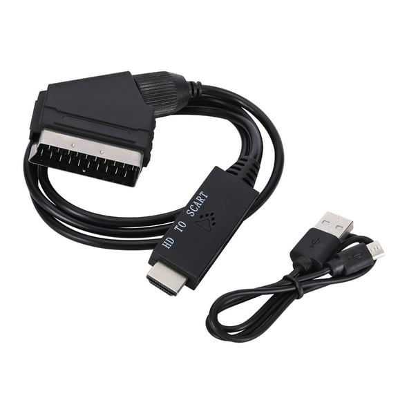 Lightweight to Scart Adapter Converter Input NTSC SCART Output Micro USB Interface
