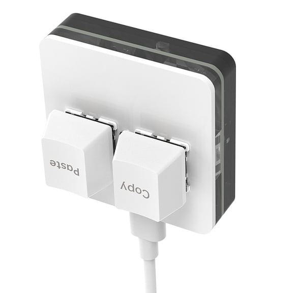 Lightweighted 2 Key Gaming Keypad, USB Mechanical Keyboard with Color for Rhythm Game and Productivity