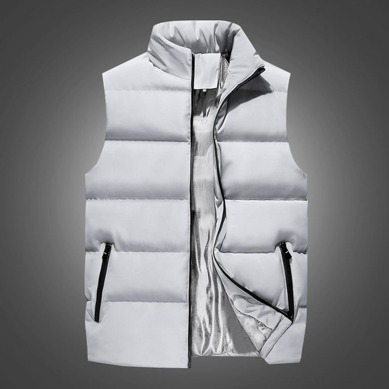 Silver puffer cheap vest mens