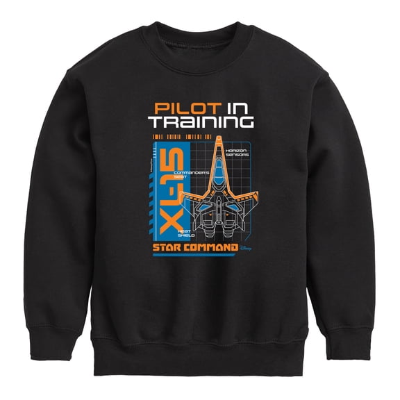 Lightyear - Pilot In Training - Toddler And Youth Crewneck Fleece Sweatshirt