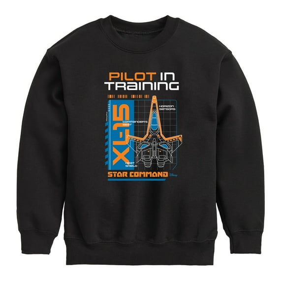 Lightyear - Pilot In Training - Toddler And Youth Crewneck Fleece Sweatshirt