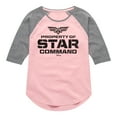 thumbnail image 1 of Lightyear - Property of Star Command - Toddler And Youth Girls Raglan Graphic T-Shirt, 1 of 5