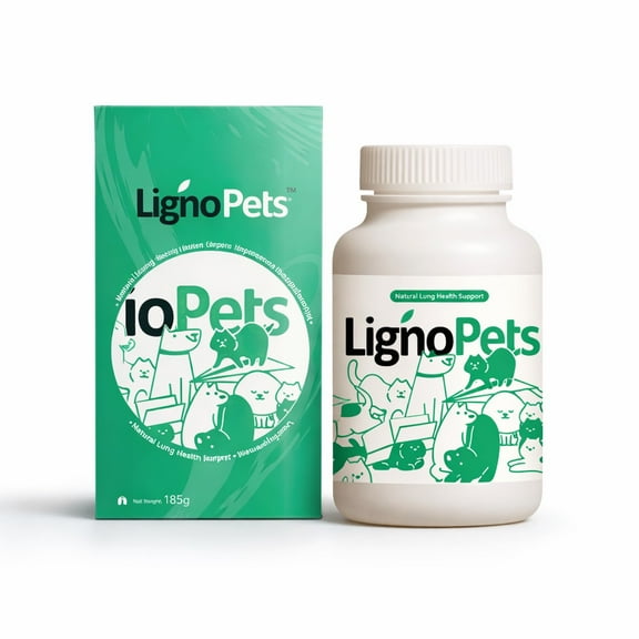 LignoPets | Natural Lung Health Support For Dogs & Cats 60 Chewable Tablets