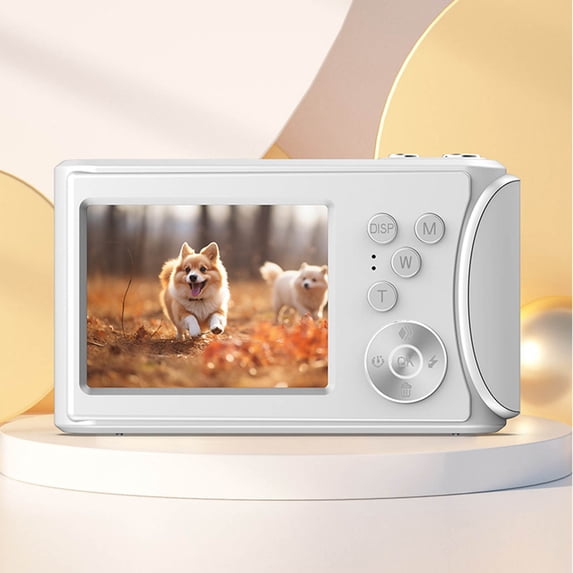 Lignoak Ccd Student Digital Camera 18X Digital Zooms 2.4 Inch Color Screen High Definition Photography And Video Recording Digital Camera Silver Free Size