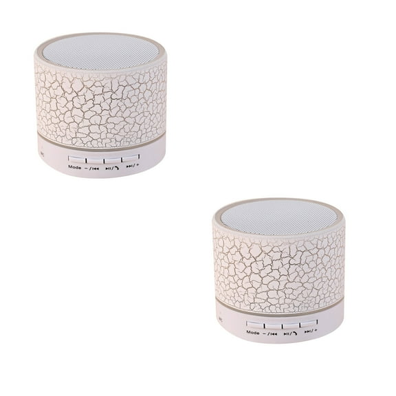 Lignoak Led Mini Wireless Bluetooth Speaker A9 Led Night Tf Usb Fm Musical Audio White