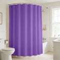 thumbnail image 1 of Lignoak Solid Color Shower Curtain, Thickened Waterproof 6-Color Option With 12 Hooks, 70.87"X70.87" For Bathroom Decor, Durable & Easy Install Purple Free Size, 1 of 6