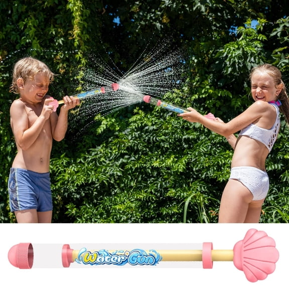Lignoak Water Spray Toy 4Pcs High Pressure, Pull Out Squirter For Pool Party Pink