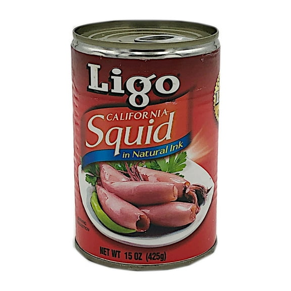 Ligo Squid in Brine 15oz, Pack of 6