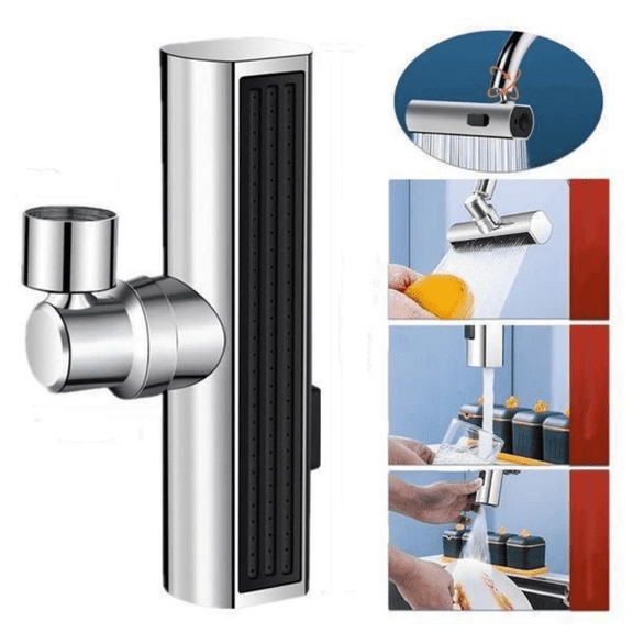 LigoWave Waterfall Kitchen Faucet 360 Rotation 3 Water Spary Modes Showerhead Water Outlet Water Saving For Kitchen Bathroom