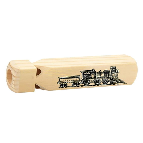 Lihe Wooden Train Whistle for Kids - 1pc Funny Train Themed Noisemaker, Party Favor & for Children