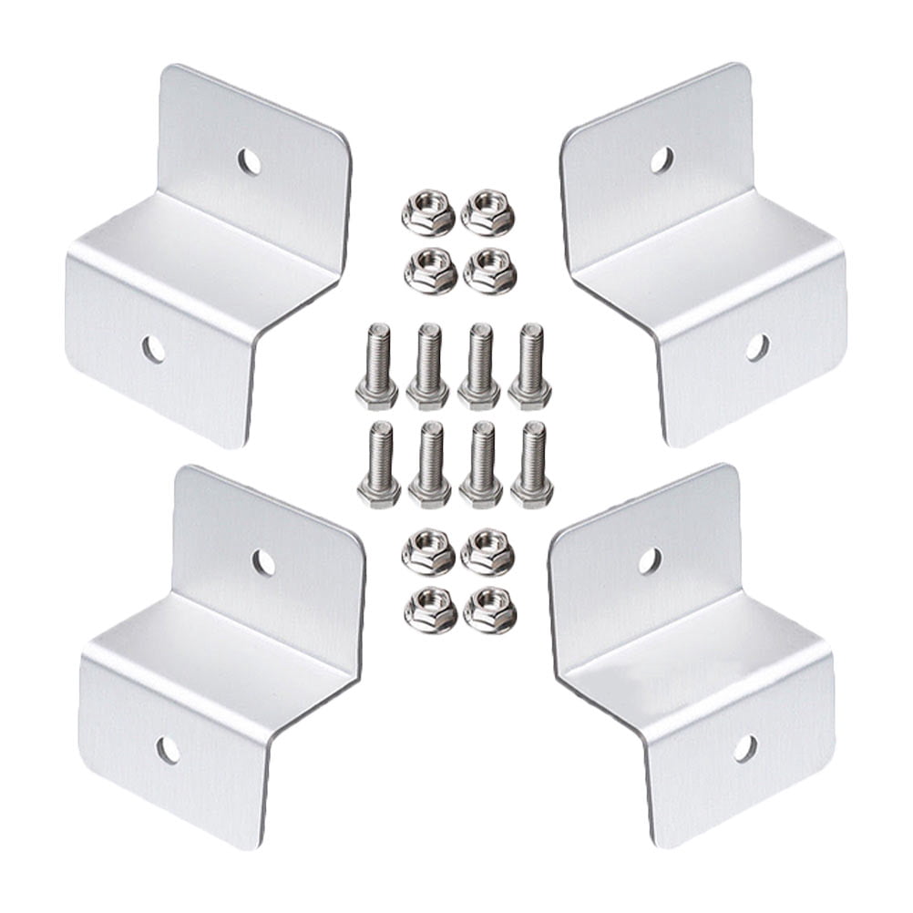 Lihe 4pcs Solar Panel Mounting Z Support Brackets Boat RV Mounted Solar Panel Racks