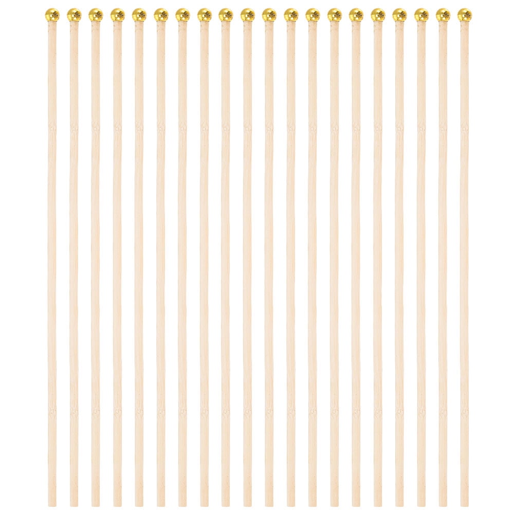 CATIEBYE Diy Flagpole Wood Flagpole Khaki 50Pcs