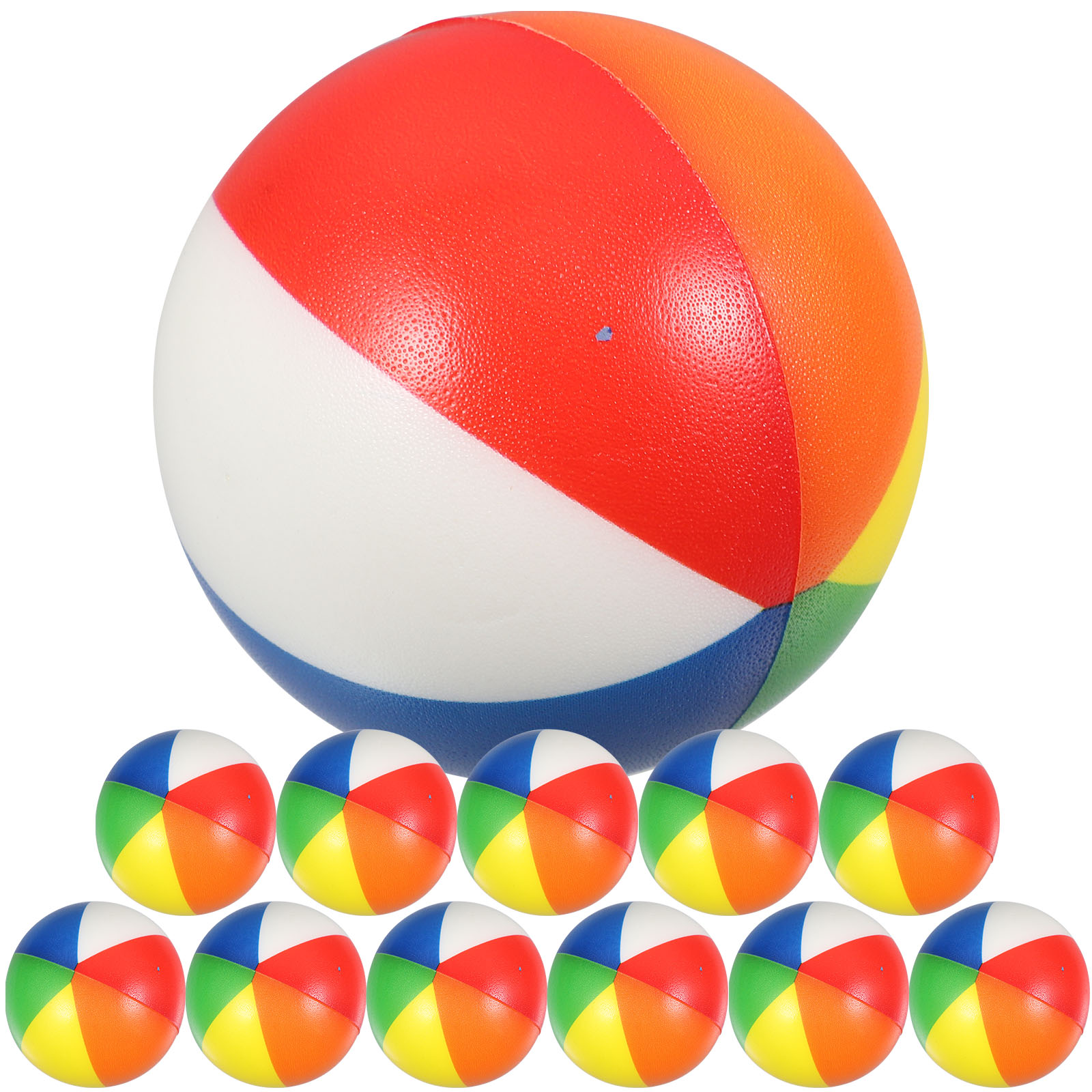 LiheShen 12pcs Stress Sports Balls Colorful Foams Balls Pressure
