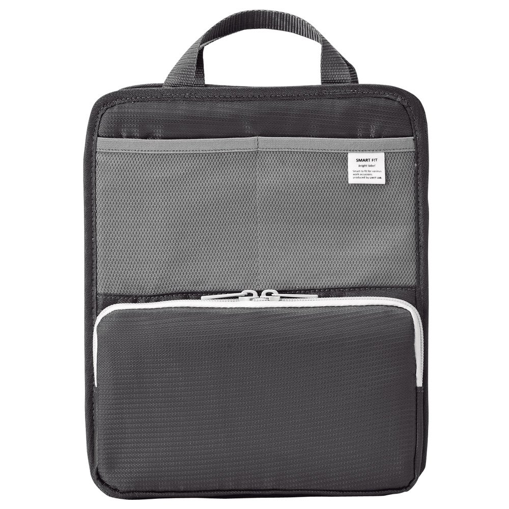 Lihit Lab Bag in Bag Stand Pocket A5 Vertical Black A766724