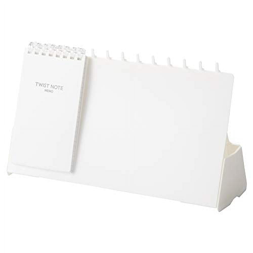 Lihit lab Memo Stand for Twisted Notebook Ring Note Size White A2500