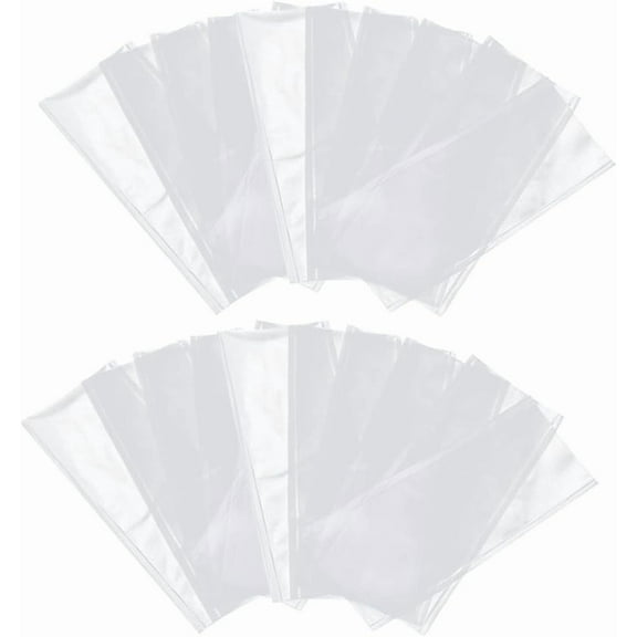 Liho 100pcs Water Soluble Fishing Bag PVA Mesh for Carp Fishing Lure Wraps Purse Organizer Pouches Chicken Liver Bait Holder PVA Water Soluble Bag Lure Wallet White Fishing Net A605