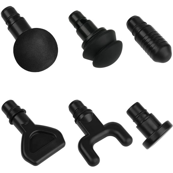 Liho 6 Pcs Massage Gun Heads Replaceable Attachment Adapter Deep Tissue Massager Gun Accessories in Assorted Functions for Runner Athletes Muscle Relaxation, Massage Head Outer A605